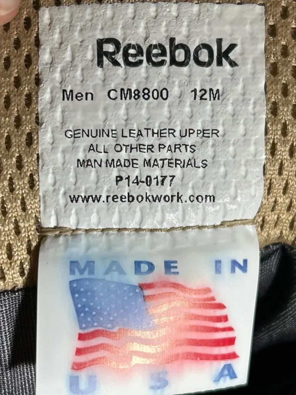 Reebok CM8800 Suede Military Tactical Combat Boots Mens Size 12 M Hard Toe - USA